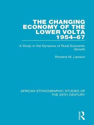 cover image of The Changing Economy of the Lower Volta 1954-67